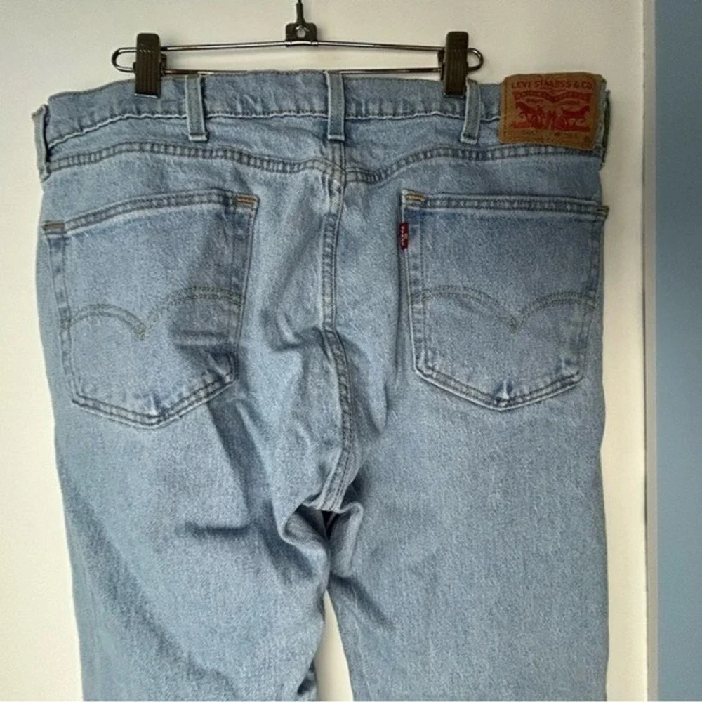 Levi's 505 Light Blue Straight Jeans Timeless‎ Style 38X32 Men's
